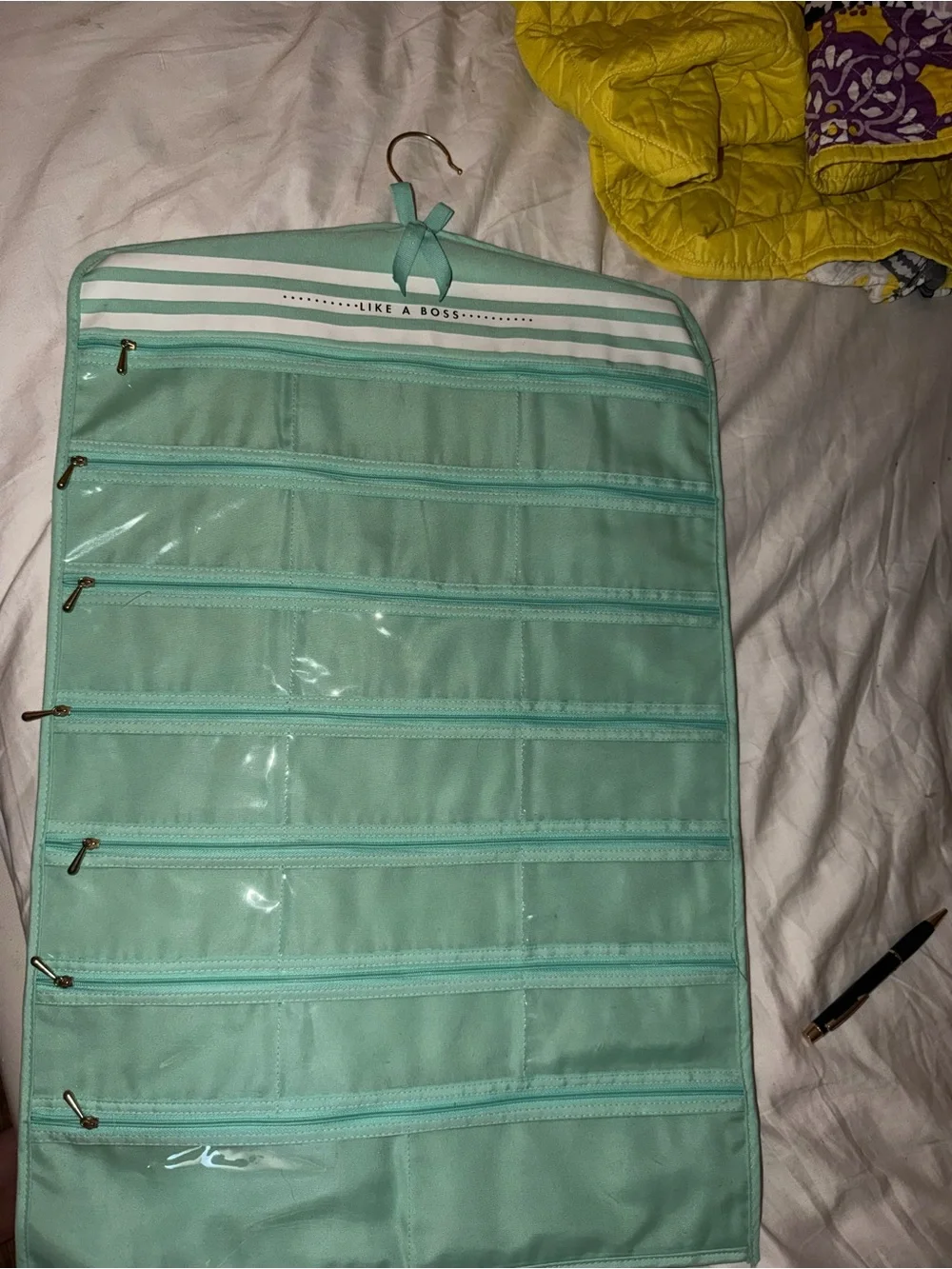 Mint Hanging Jewelry & Accessory Organizer - double sided!